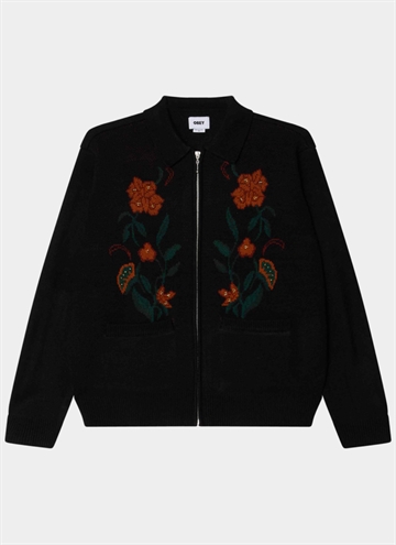 Obey Floral Zip Cardigan